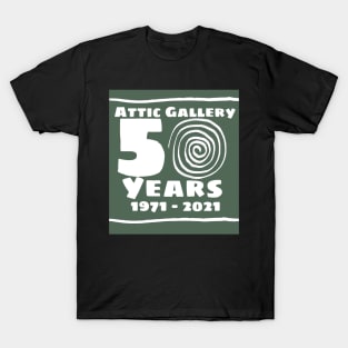 Attic 50 years logo green T-Shirt